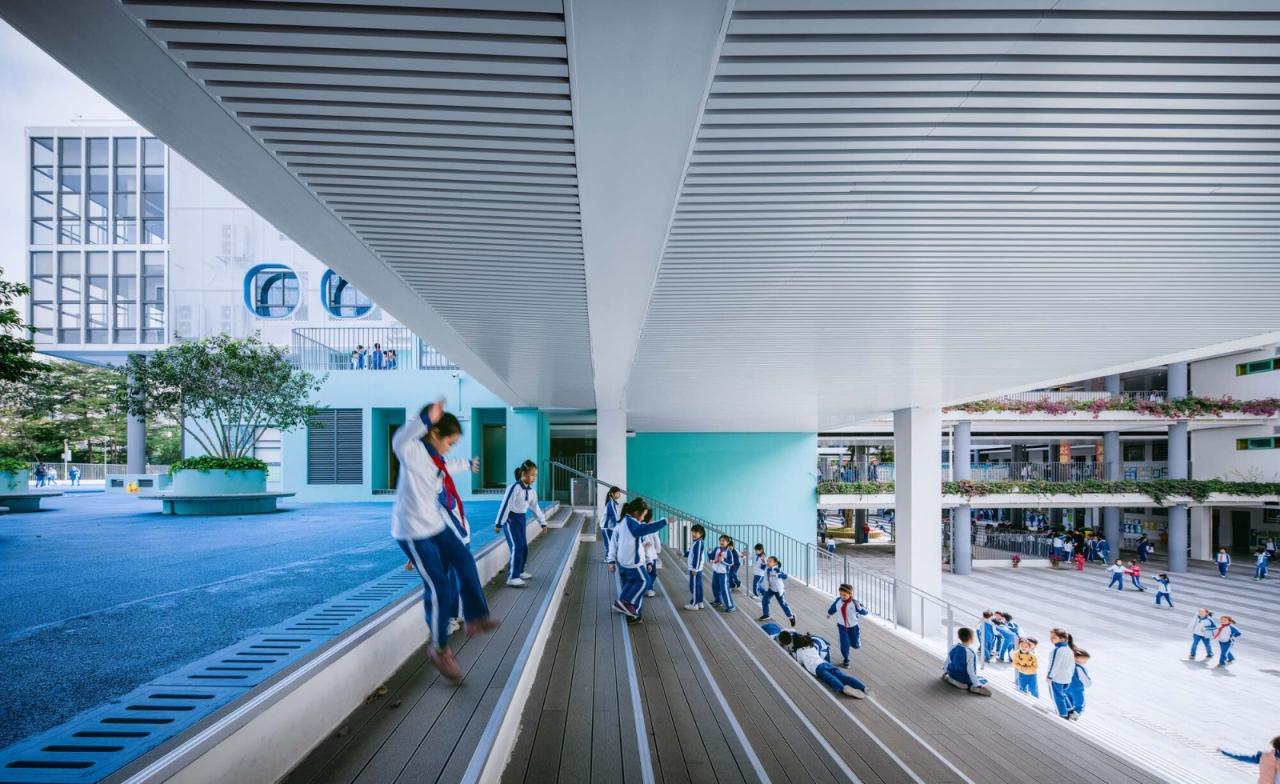 BIM建筑|学习层台—深圳福强小学 / 众建筑