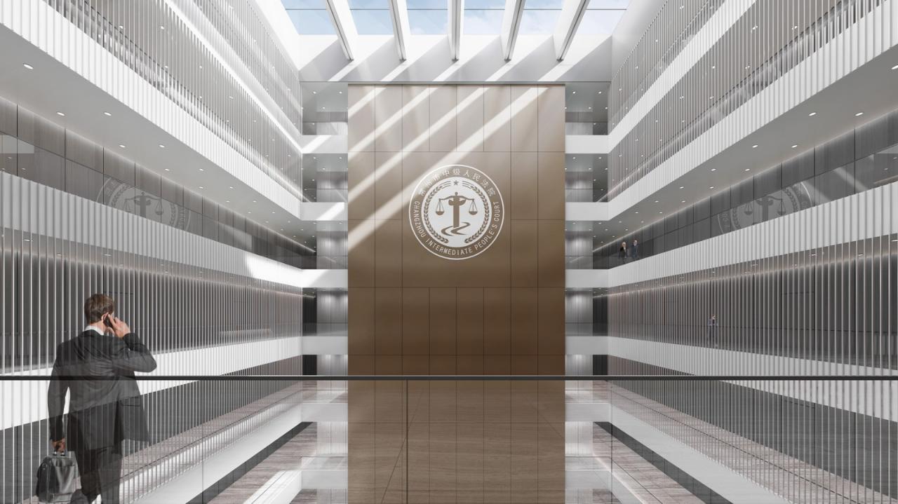 BIM建筑|凝固的正义•常州市中级人民法院扩建 / 简和建筑