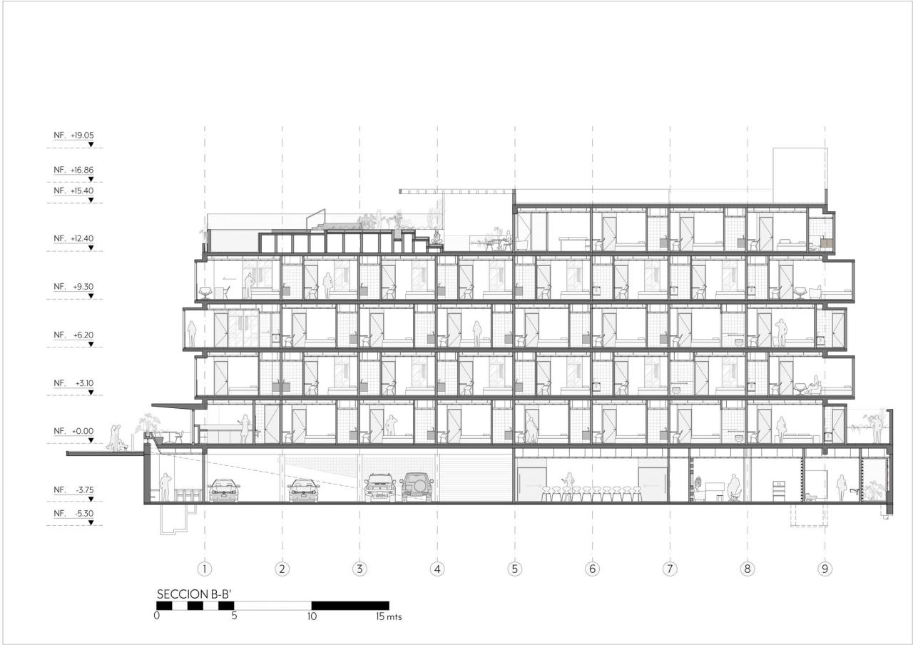 BIM建筑|BA’RA 酒店 / Plan:b arquitectos