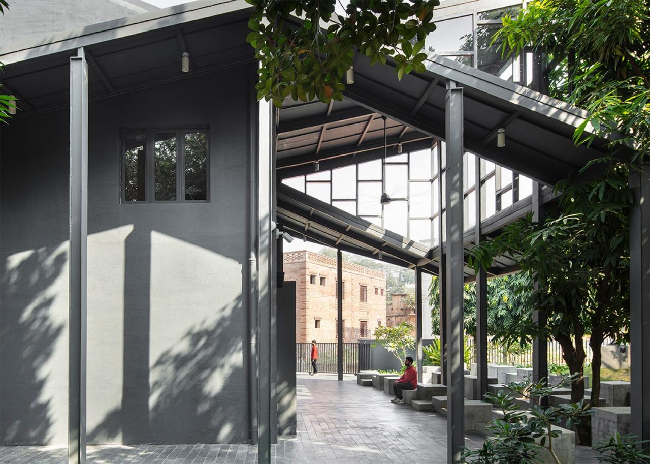 BIM建筑|Arthshila文化中心 – 文化适应及再利用私人基础设施 / Abin Design Studio