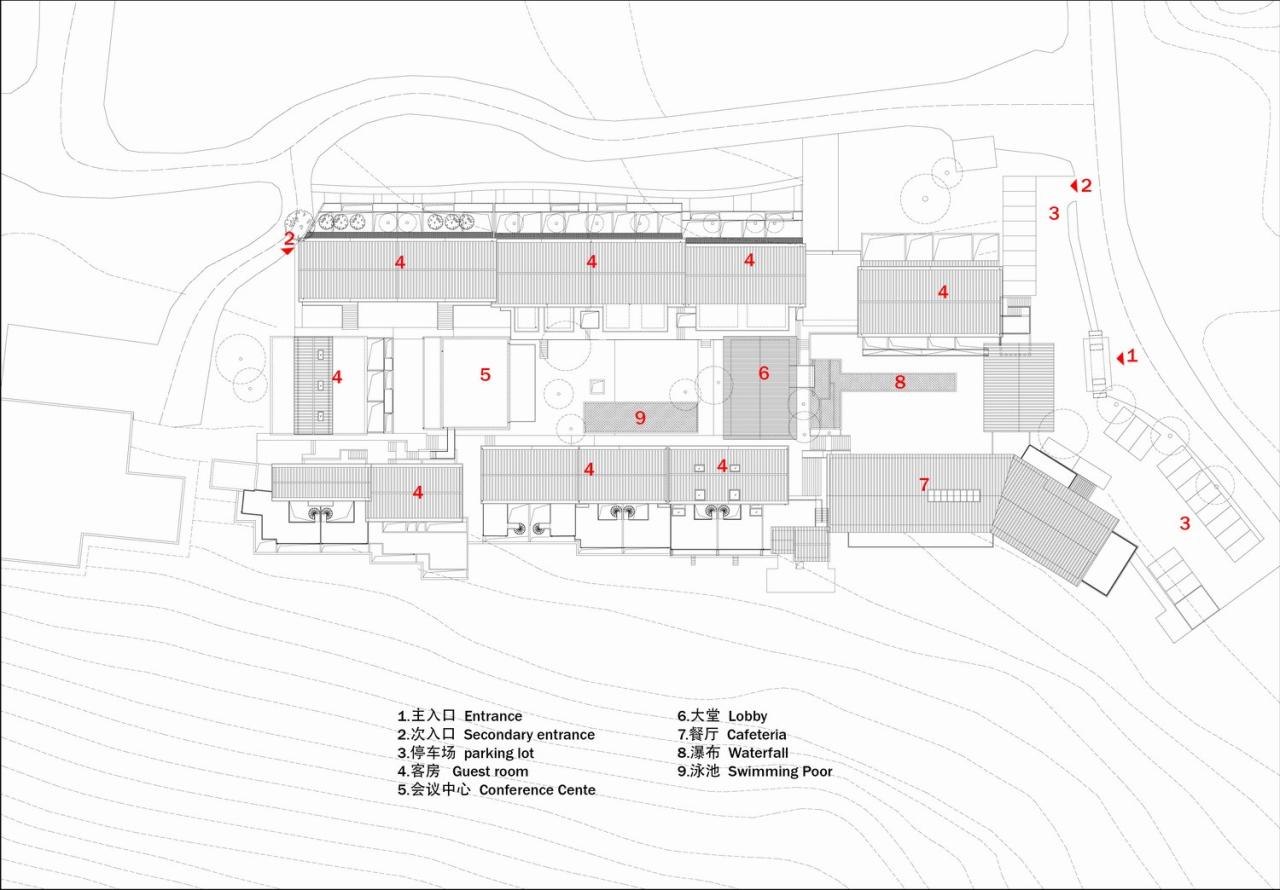 BIM建筑|瀑布下的诗意栖居:尧珈•瀑布村 /上海尧舜建筑设计有限公司