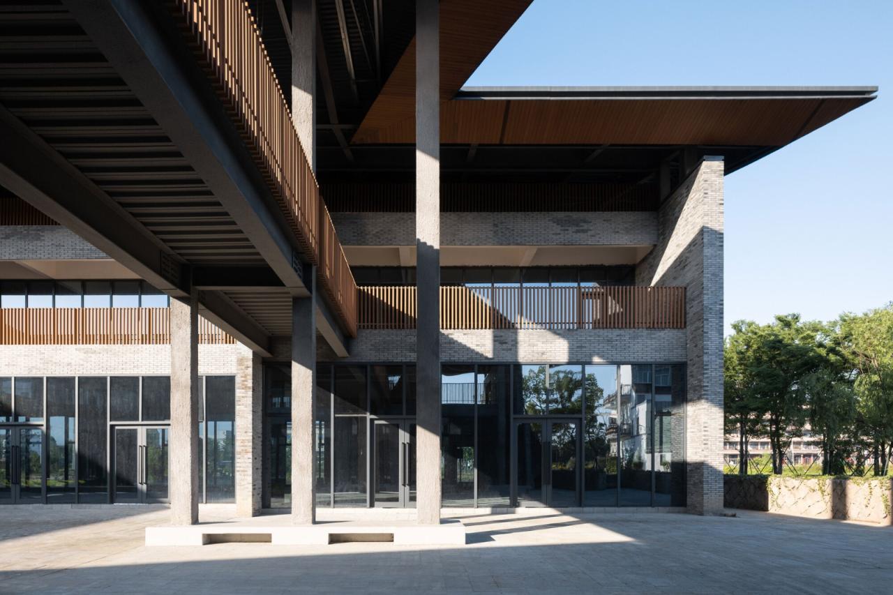 BIM建筑|台州路廊驿站 / 园舍建筑景观