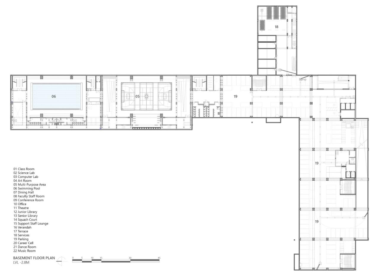 BIM建筑|Shiv Nadar 学校 / Stephane Paumier Architects