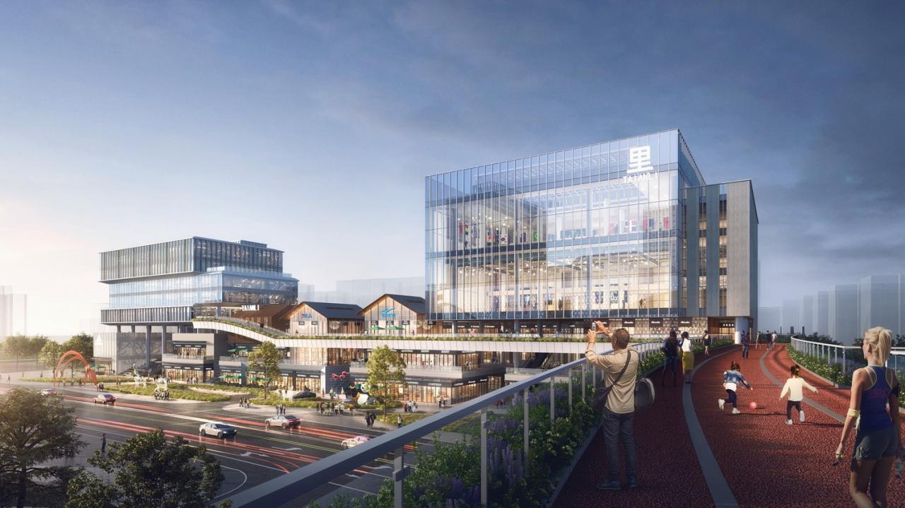 BIM建筑|山水之城·泰汶城市广场 / 简和建筑