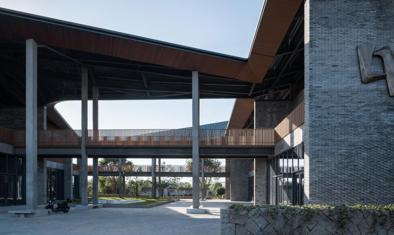 BIM建筑|台州路廊驿站 / 园舍建筑景观