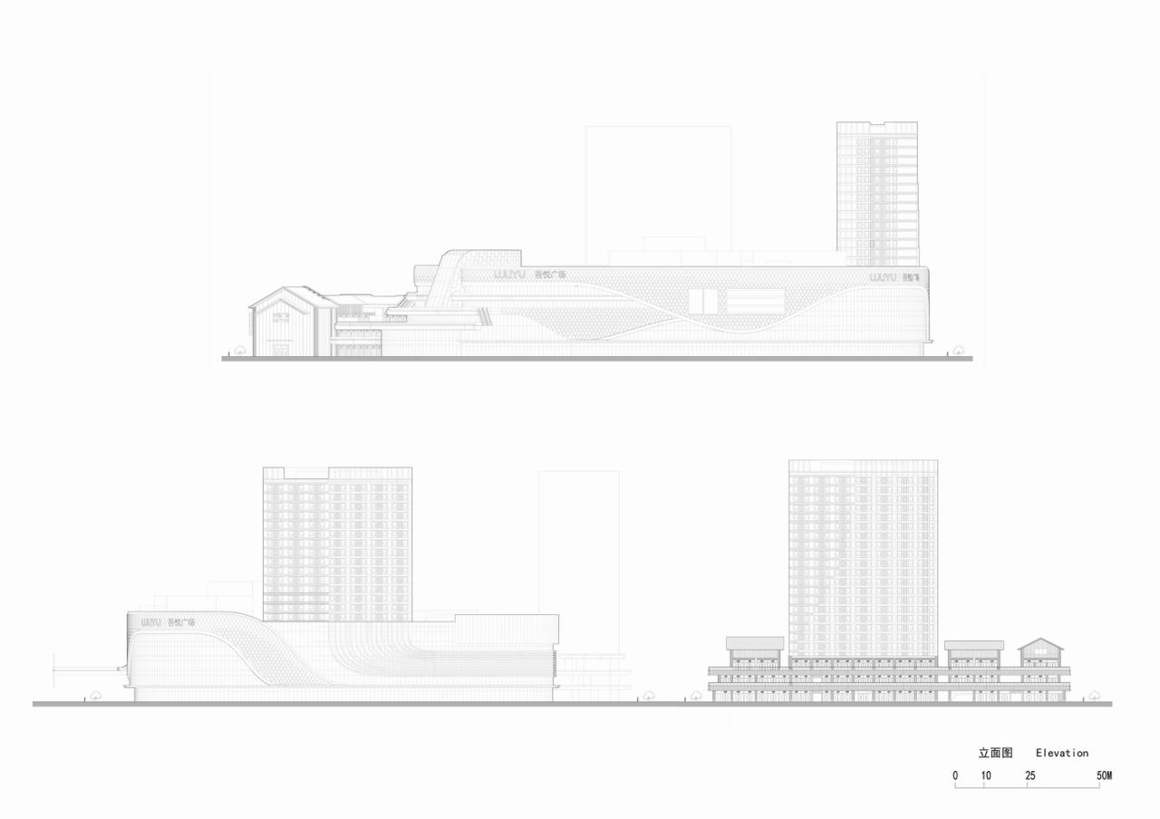 BIM建筑|山水之城·泰汶城市广场 / 简和建筑