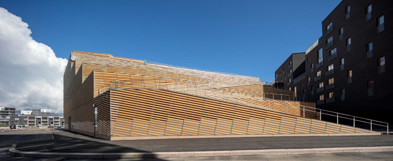 BIM建筑|梯田停车场 Saukonlaituri / ALA Architects