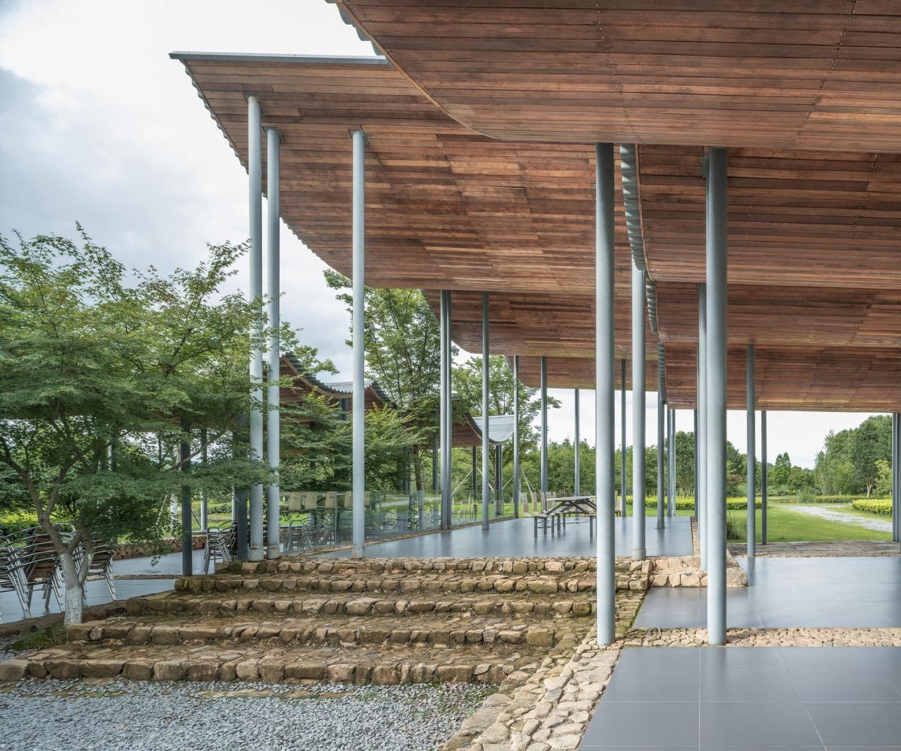 BIM建筑|径山花海帐亭 / 浙江农林大学园林设计院 + 杭州东维建筑