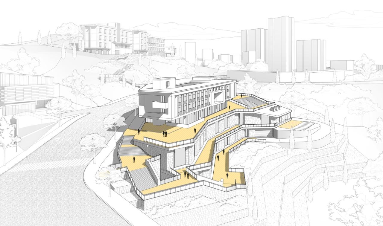 BIM建筑|磁器口服务中心 / 重庆悦集建筑设计