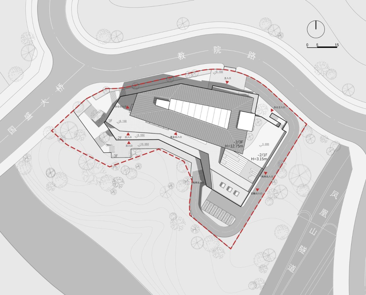 BIM建筑|磁器口服务中心 / 重庆悦集建筑设计