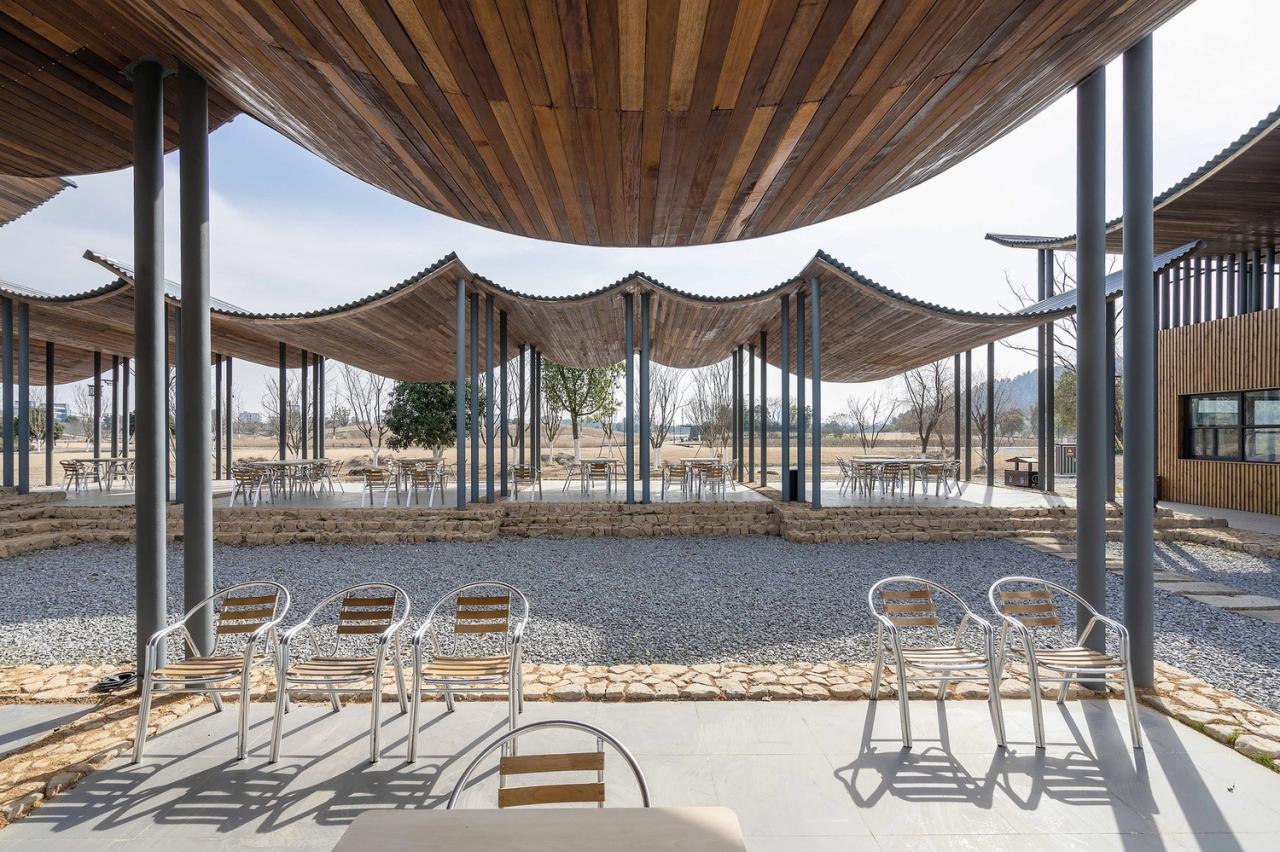 BIM建筑|径山花海帐亭 / 浙江农林大学园林设计院 + 杭州东维建筑