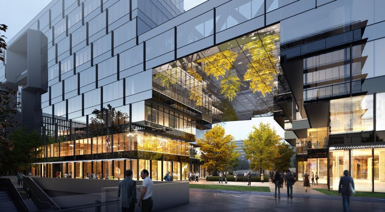 BIM建筑|律动绿洲，超越凝固时刻：临空超大型围合式建筑 / BAU建筑与城市设计事务所