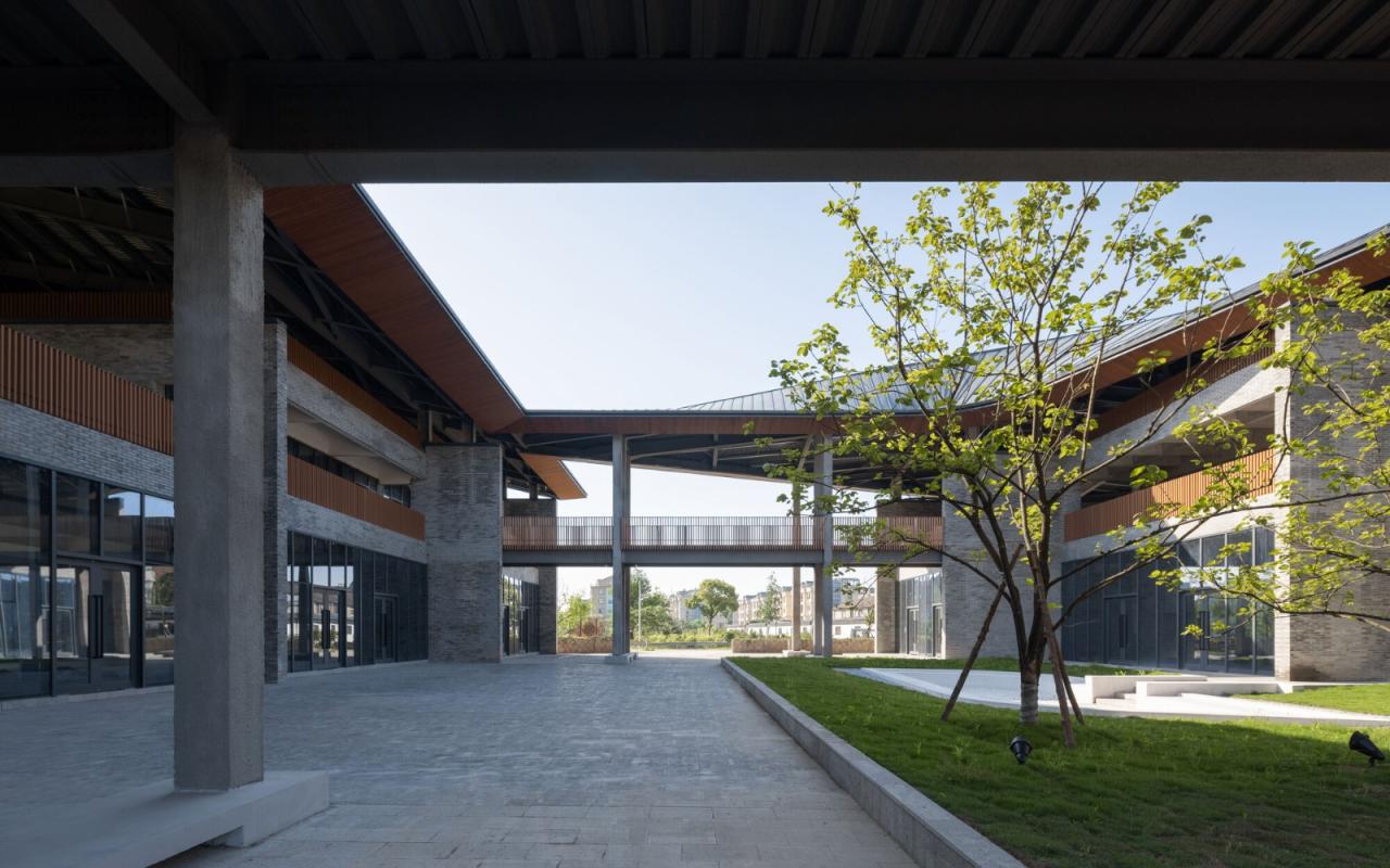 BIM建筑|台州路廊驿站 / 园舍建筑景观