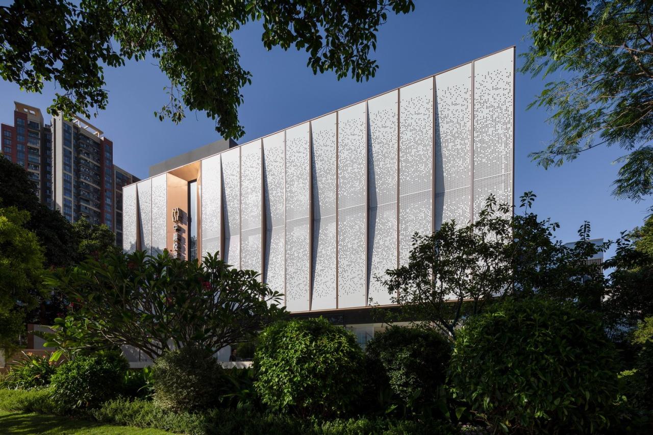 BIM建筑|绿林秘境：深圳中粮悦章凤凰里展示中心 / 柏涛设计