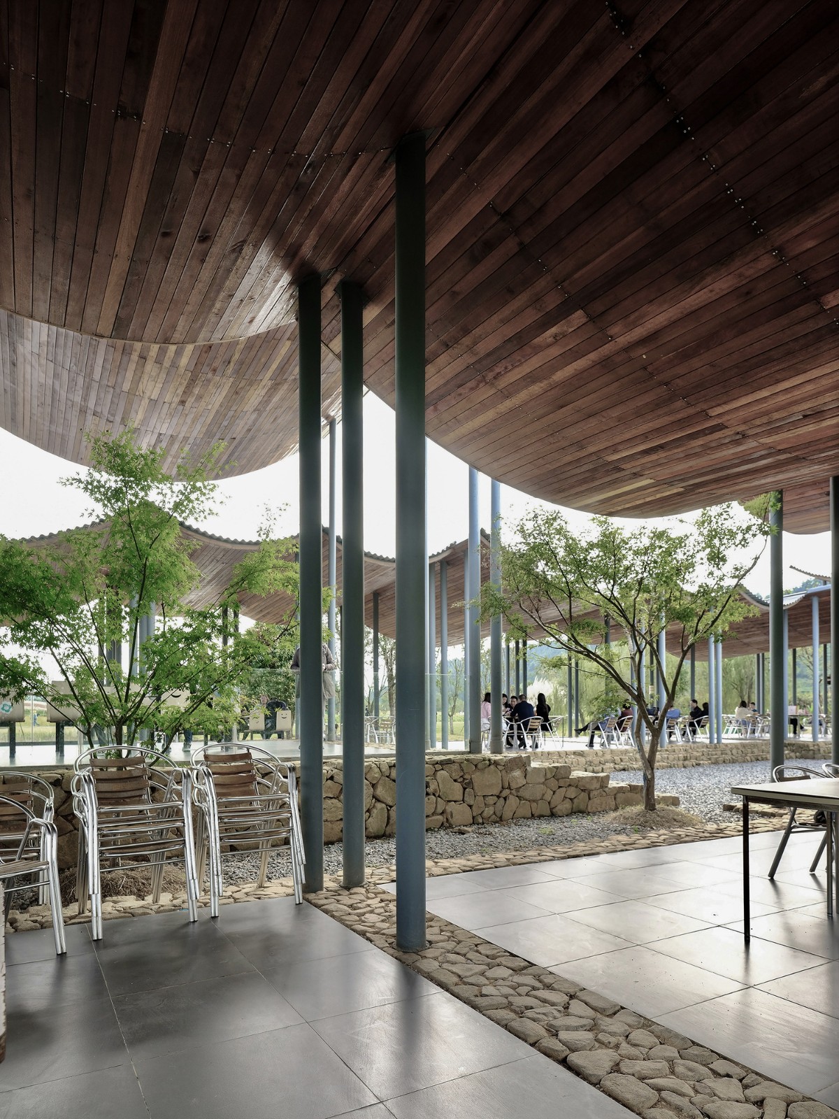 BIM建筑|径山花海帐亭 / 浙江农林大学园林设计院 + 杭州东维建筑