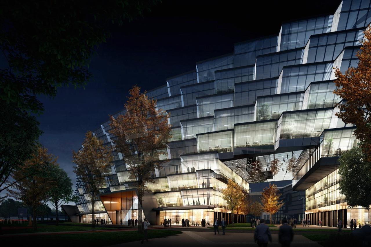 BIM建筑|律动绿洲，超越凝固时刻：临空超大型围合式建筑 / BAU建筑与城市设计事务所