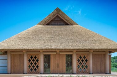 BIM建筑|坂茂设计茅草和纸板管农民餐厅-BIM建筑网