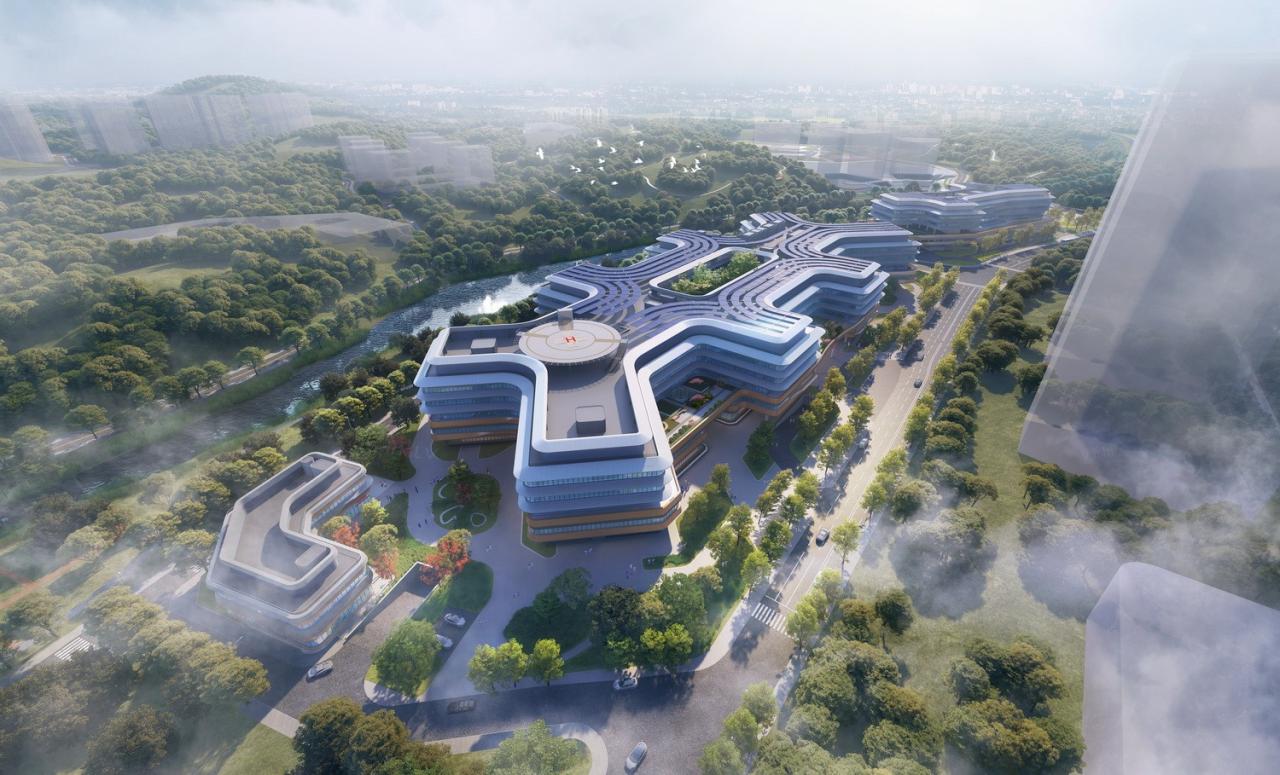 BIM建筑|以山水动脉形塑医校综合体：南方科技大学医学院及 南方科技大学附属医院 / 盖博建筑设计事务所