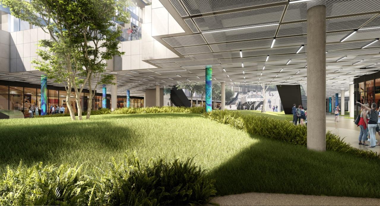 BIM建筑|律动绿洲，超越凝固时刻：临空超大型围合式建筑 / BAU建筑与城市设计事务所