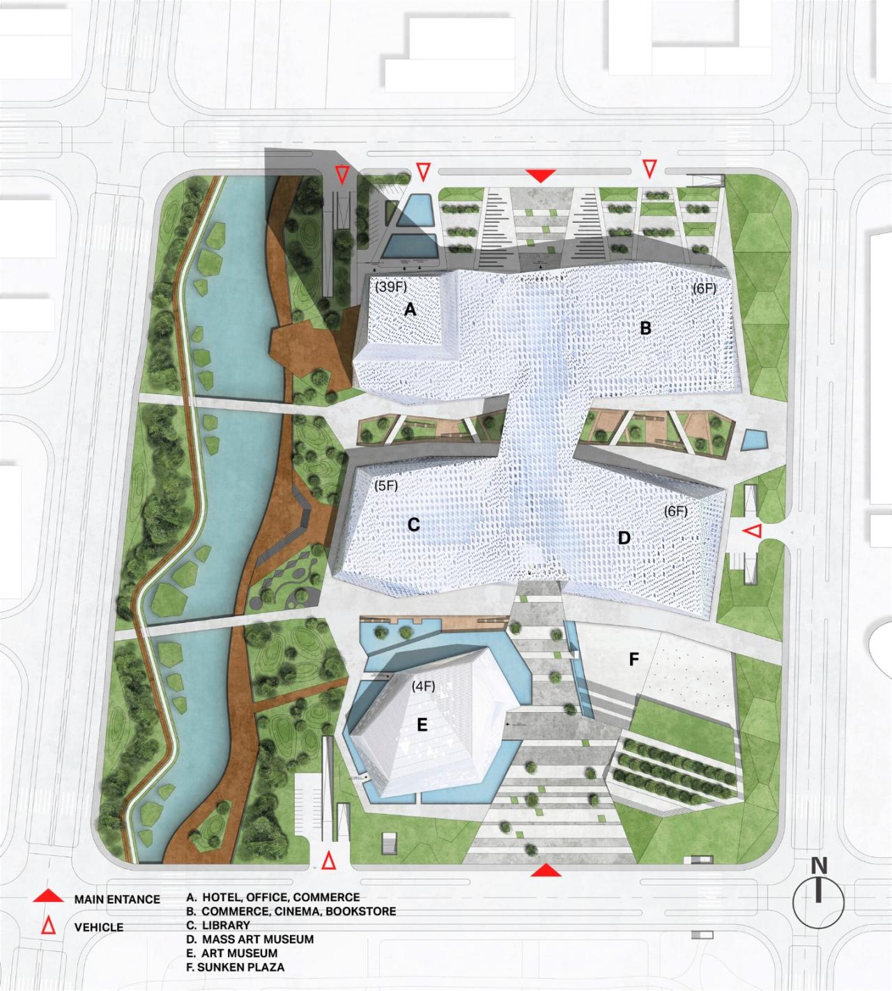 BIM建筑|山东省会文化艺术中心三馆 / 法国AS建筑工作室