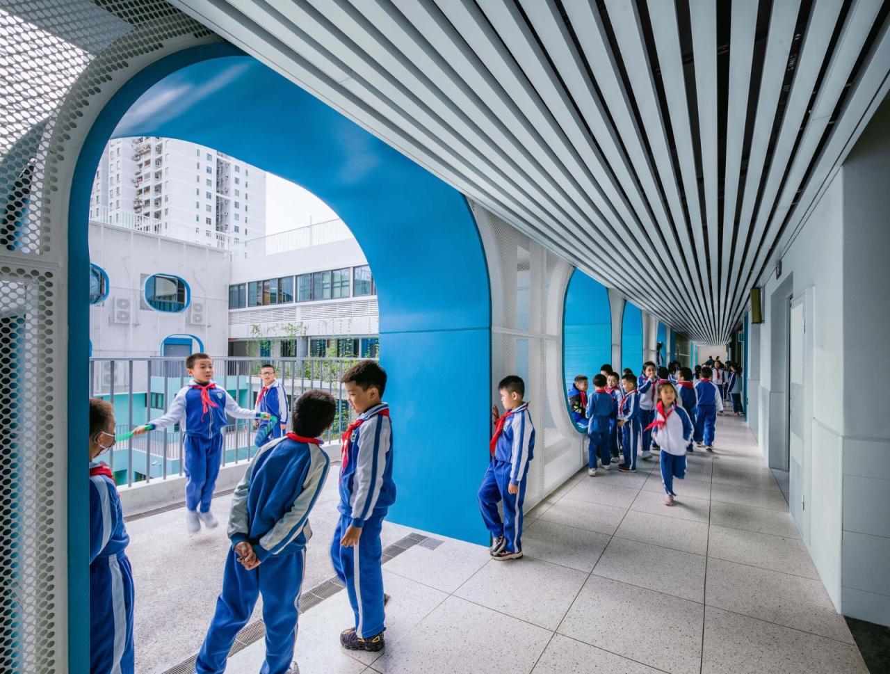 BIM建筑|学习层台—深圳福强小学 / 众建筑