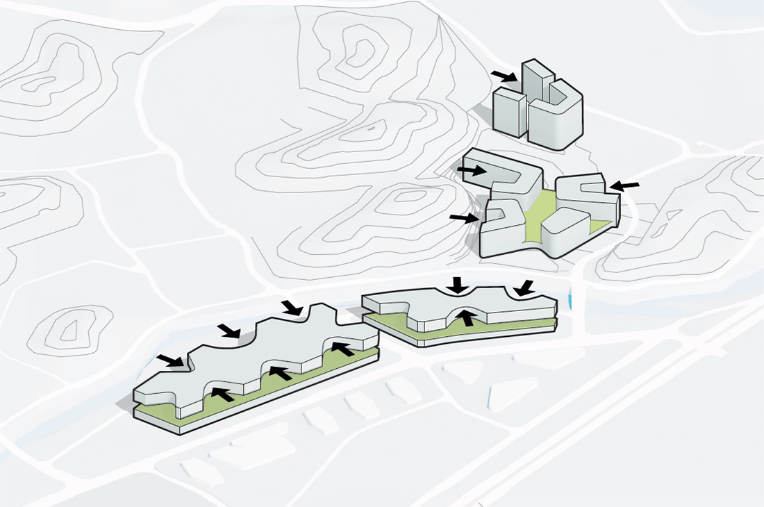 BIM建筑|以山水动脉形塑医校综合体：南方科技大学医学院及 南方科技大学附属医院 / 盖博建筑设计事务所
