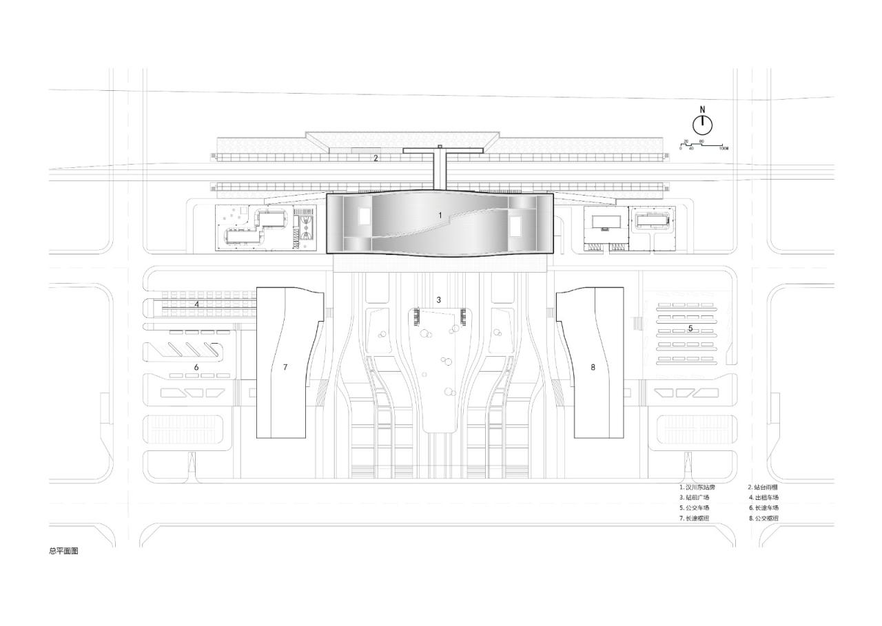BIM建筑|新建沪渝蓉高铁武宜段——汉川东站 / 中南建筑设计院股份有限公司