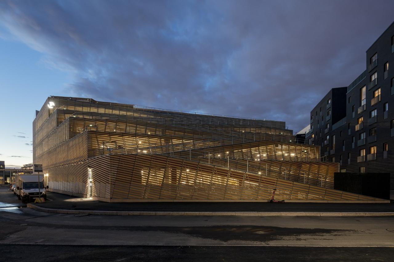 BIM建筑|梯田停车场 Saukonlaituri / ALA Architects