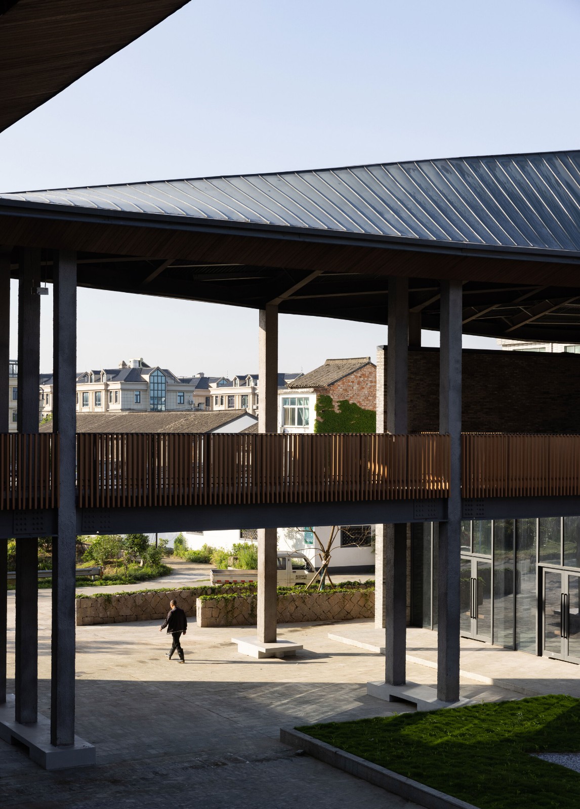 BIM建筑|台州路廊驿站 / 园舍建筑景观