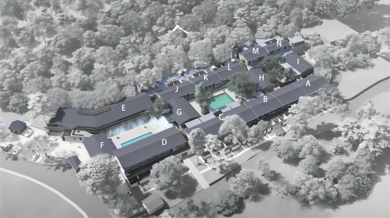 BIM建筑|瀑布下的诗意栖居:尧珈•瀑布村 /上海尧舜建筑设计有限公司