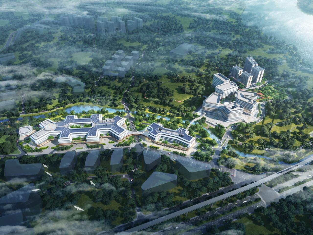 BIM建筑|以山水动脉形塑医校综合体：南方科技大学医学院及 南方科技大学附属医院 / 盖博建筑设计事务所