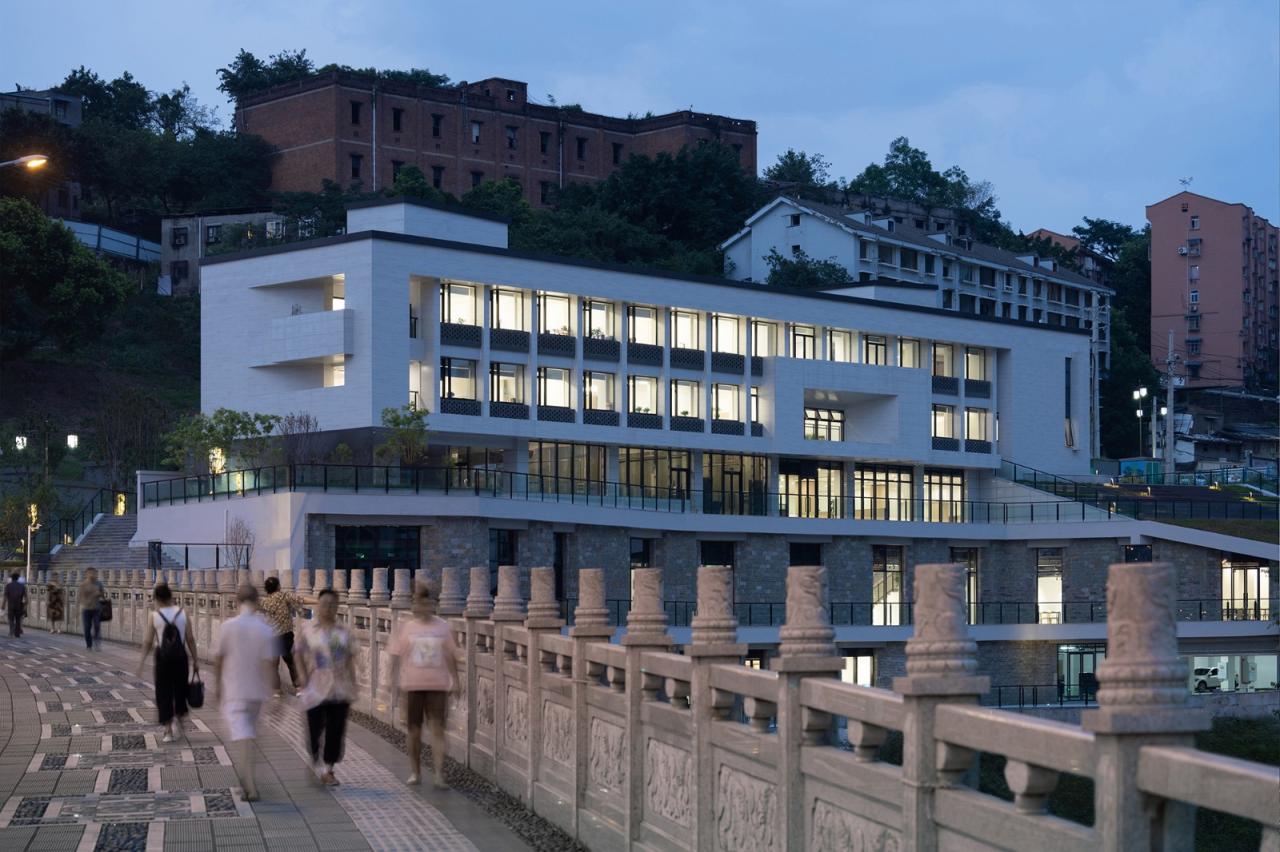 BIM建筑|磁器口服务中心 / 重庆悦集建筑设计