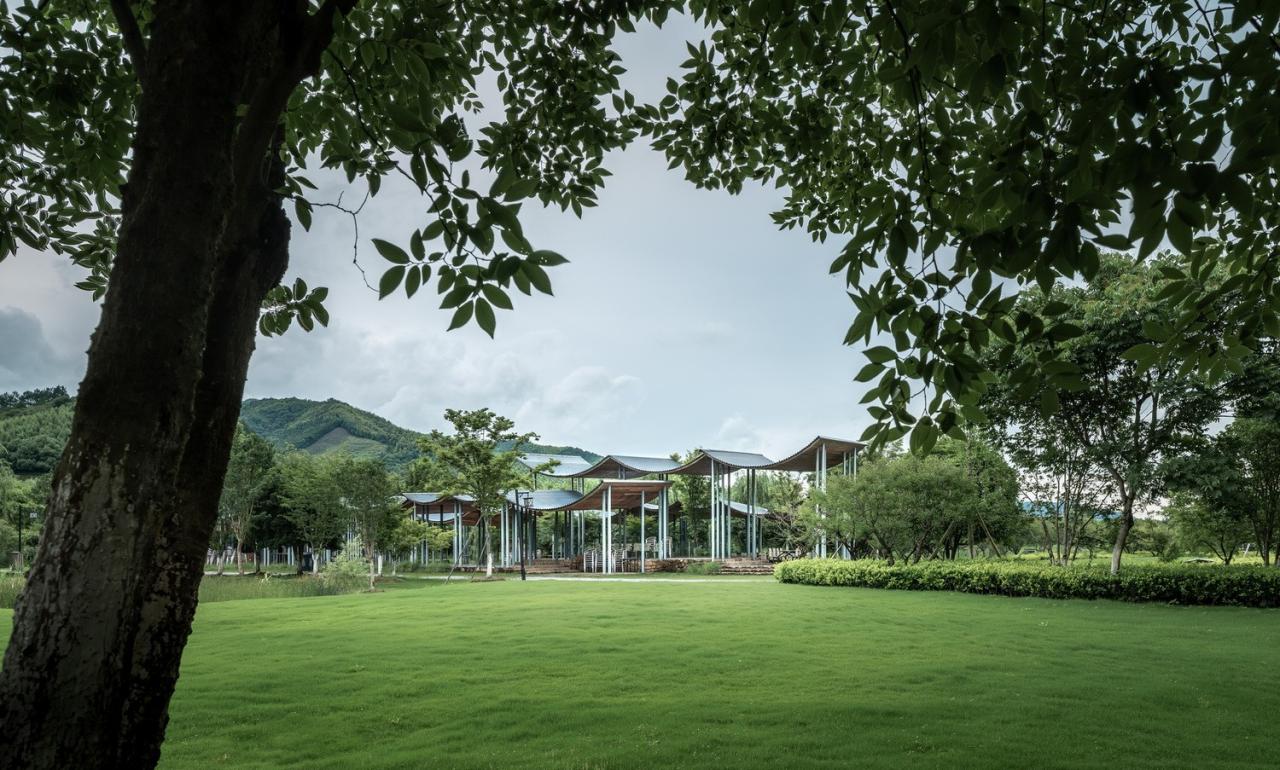 BIM建筑|径山花海帐亭 / 浙江农林大学园林设计院 + 杭州东维建筑