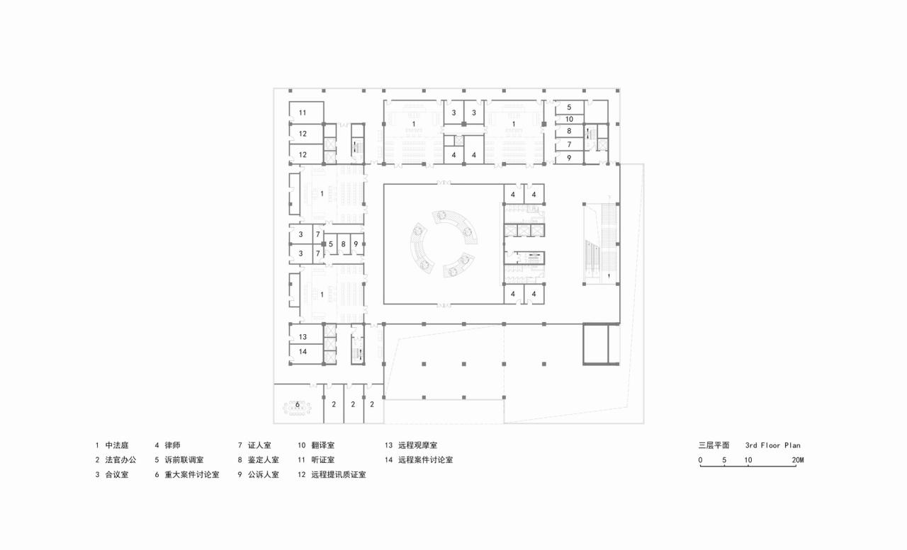 BIM建筑|凝固的正义•常州市中级人民法院扩建 / 简和建筑