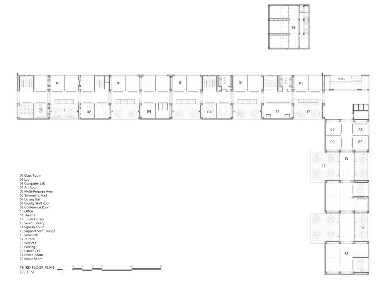 BIM建筑|Shiv Nadar 学校 / Stephane Paumier Architects