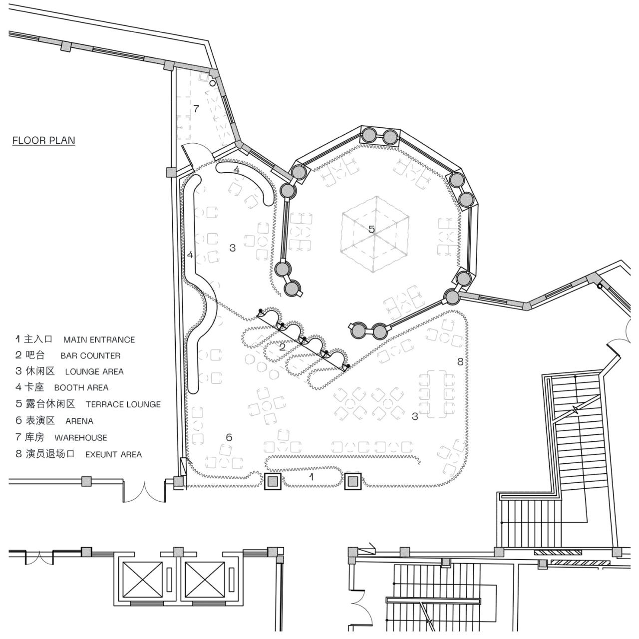 BIM建筑|微醺的夜上海: 一个剧场与酒吧的空间集合体 / 无定设计