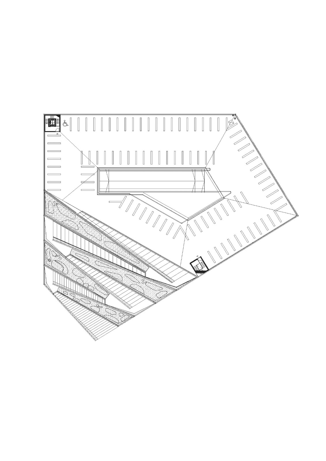 BIM建筑|梯田停车场 Saukonlaituri / ALA Architects