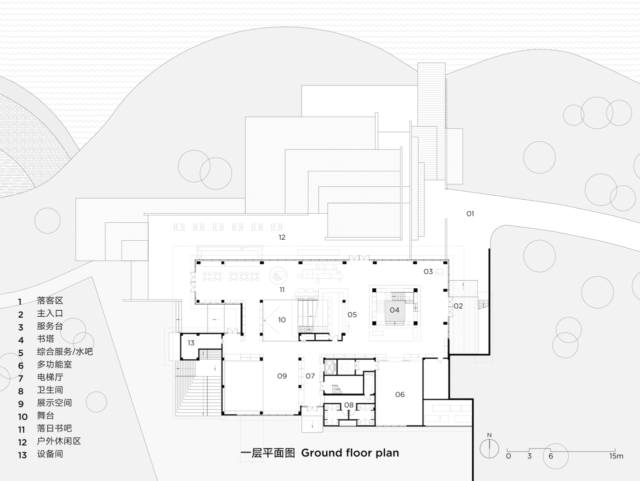 BIM建筑|光的中庭：泊心域社区邻里中心 / 孟凡浩-line+建筑事务所