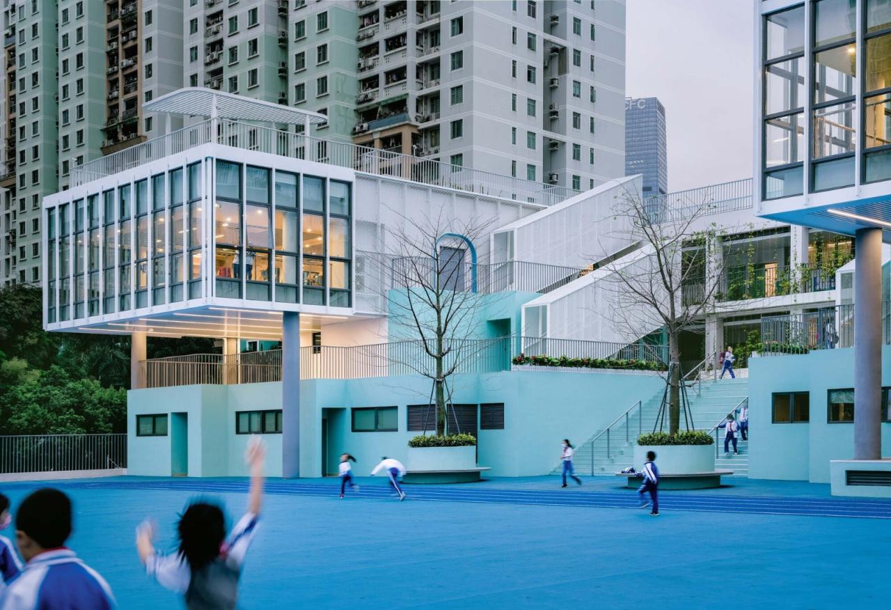 BIM建筑|学习层台—深圳福强小学 / 众建筑