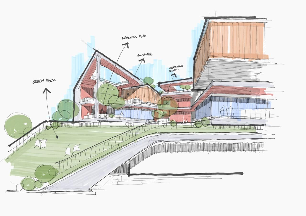 BIM建筑|拥抱童真的“绿野小镇” 原创 ：杭州钱江新城的未来校园 / 10 Design