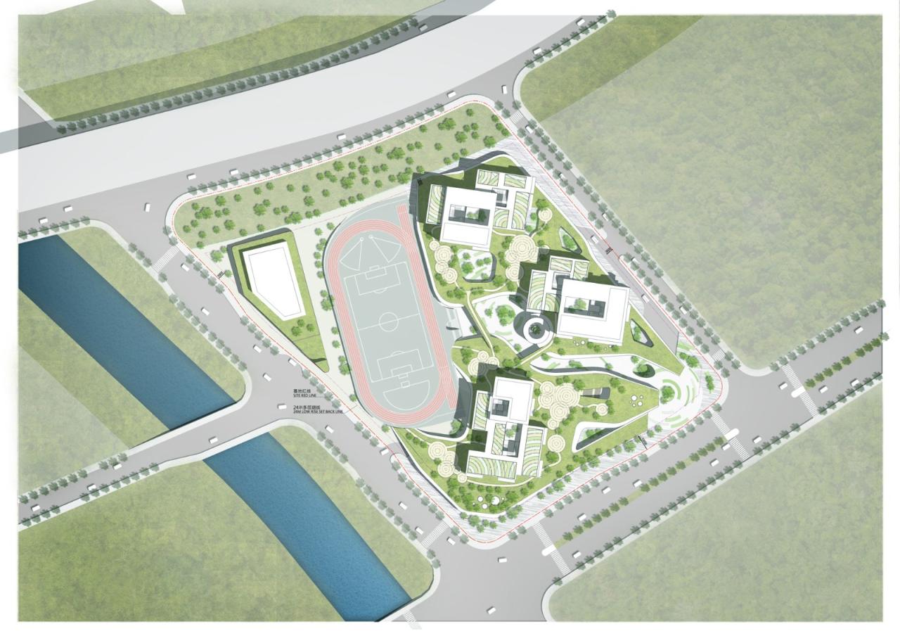 BIM建筑|拥抱童真的“绿野小镇” 原创 ：杭州钱江新城的未来校园 / 10 Design