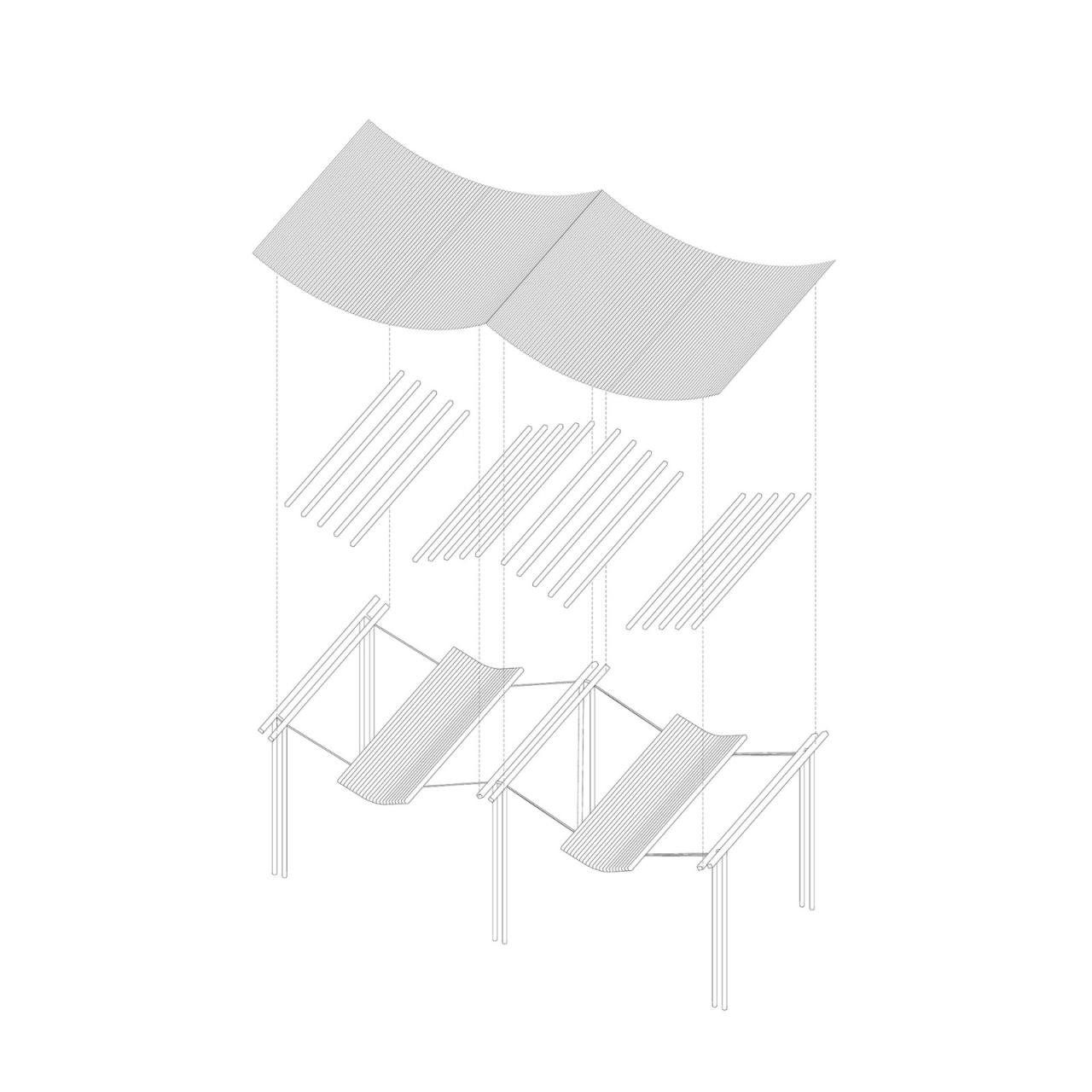 BIM建筑|径山花海帐亭 / 浙江农林大学园林设计院 + 杭州东维建筑