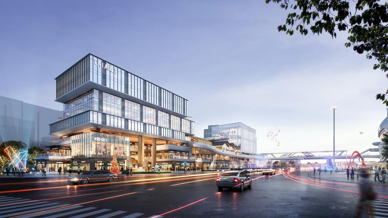 BIM建筑|山水之城·泰汶城市广场 / 简和建筑