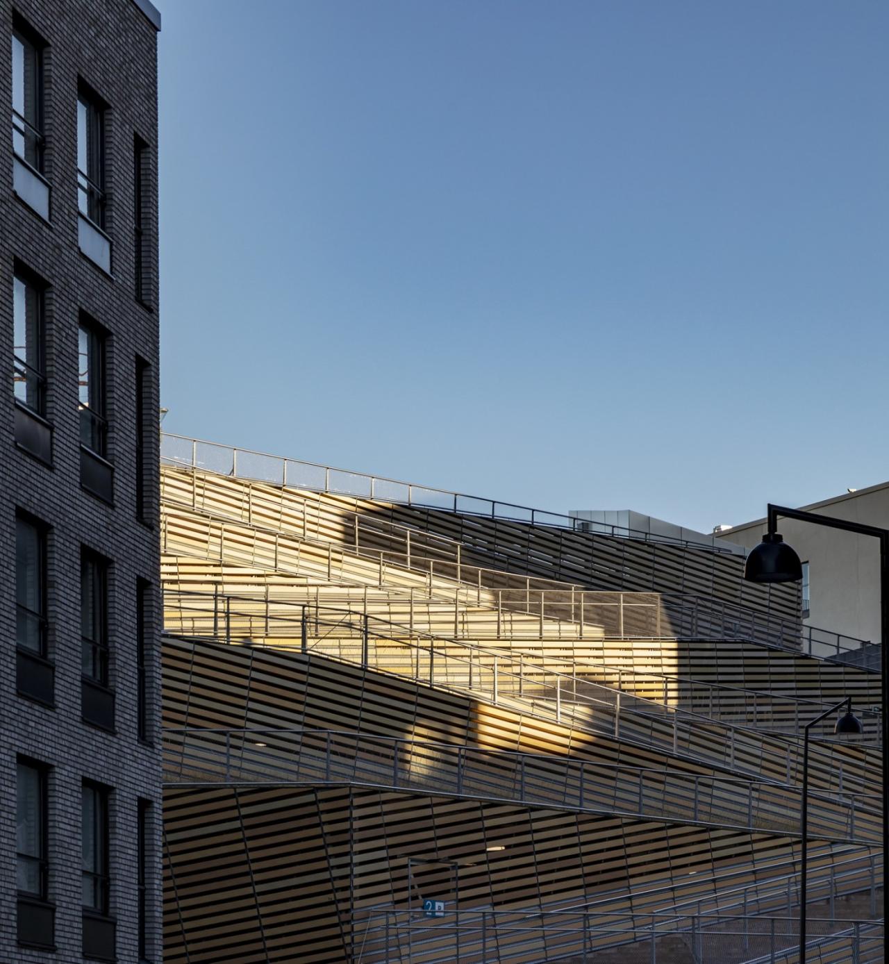 BIM建筑|梯田停车场 Saukonlaituri / ALA Architects