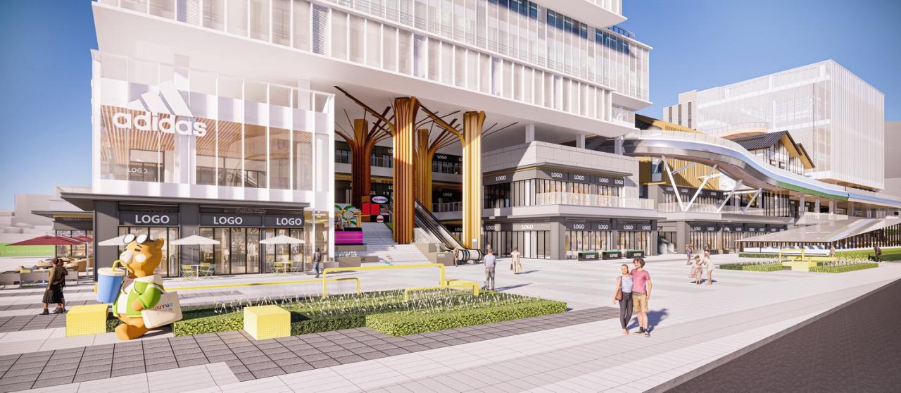 BIM建筑|山水之城·泰汶城市广场 / 简和建筑