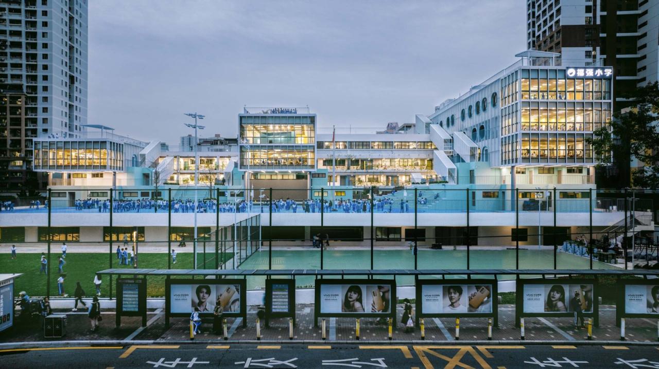 BIM建筑|学习层台—深圳福强小学 / 众建筑