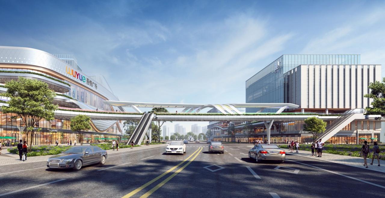 BIM建筑|山水之城·泰汶城市广场 / 简和建筑