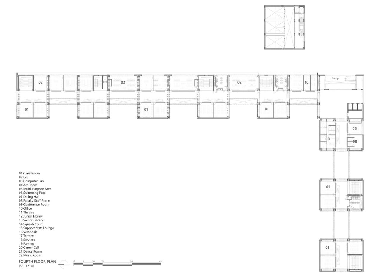 BIM建筑|Shiv Nadar 学校 / Stephane Paumier Architects