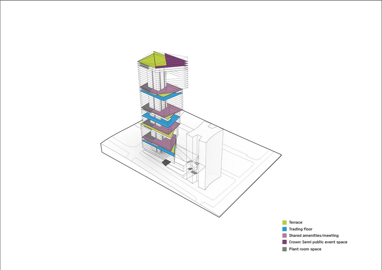 BIM建筑|首个塔楼改造 Quay Quarter，‘嫁接’新楼板 / 3XN