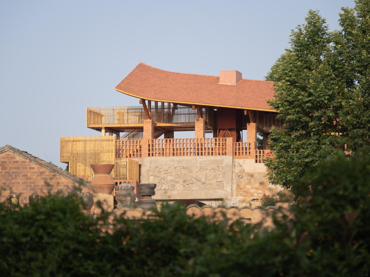 BIM建筑|安徽潜山痘姆龙窑及非遗客厅 / 灰空间建筑事务所